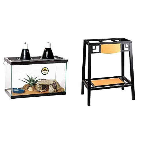10 Gallon Reptile Terrarium Habitat Kit with Metal Stand W6460