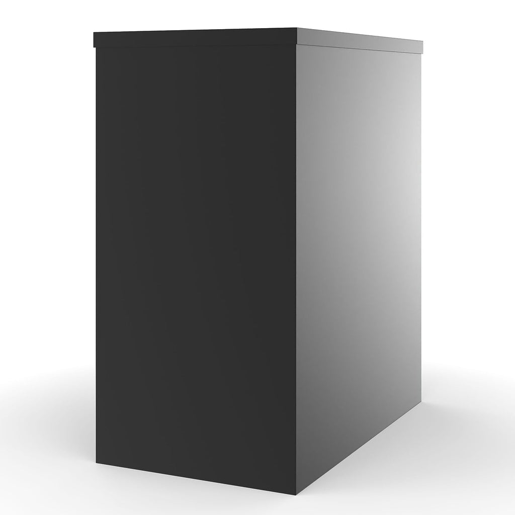 Black 2 Drawer Letter Size Lockable File Cabinet F8509