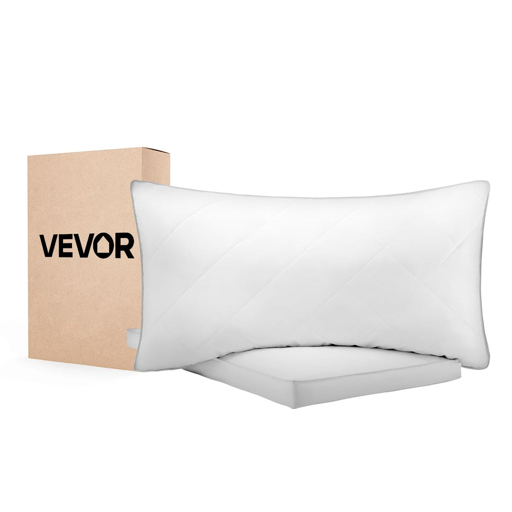Queen Size White Set of 2 Bed Pillows S715508