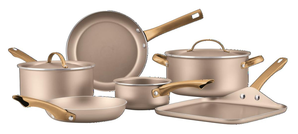 Nonstick Cookware and Pot Set with Lids, Dishwasher Safe, 12 Piece G38707