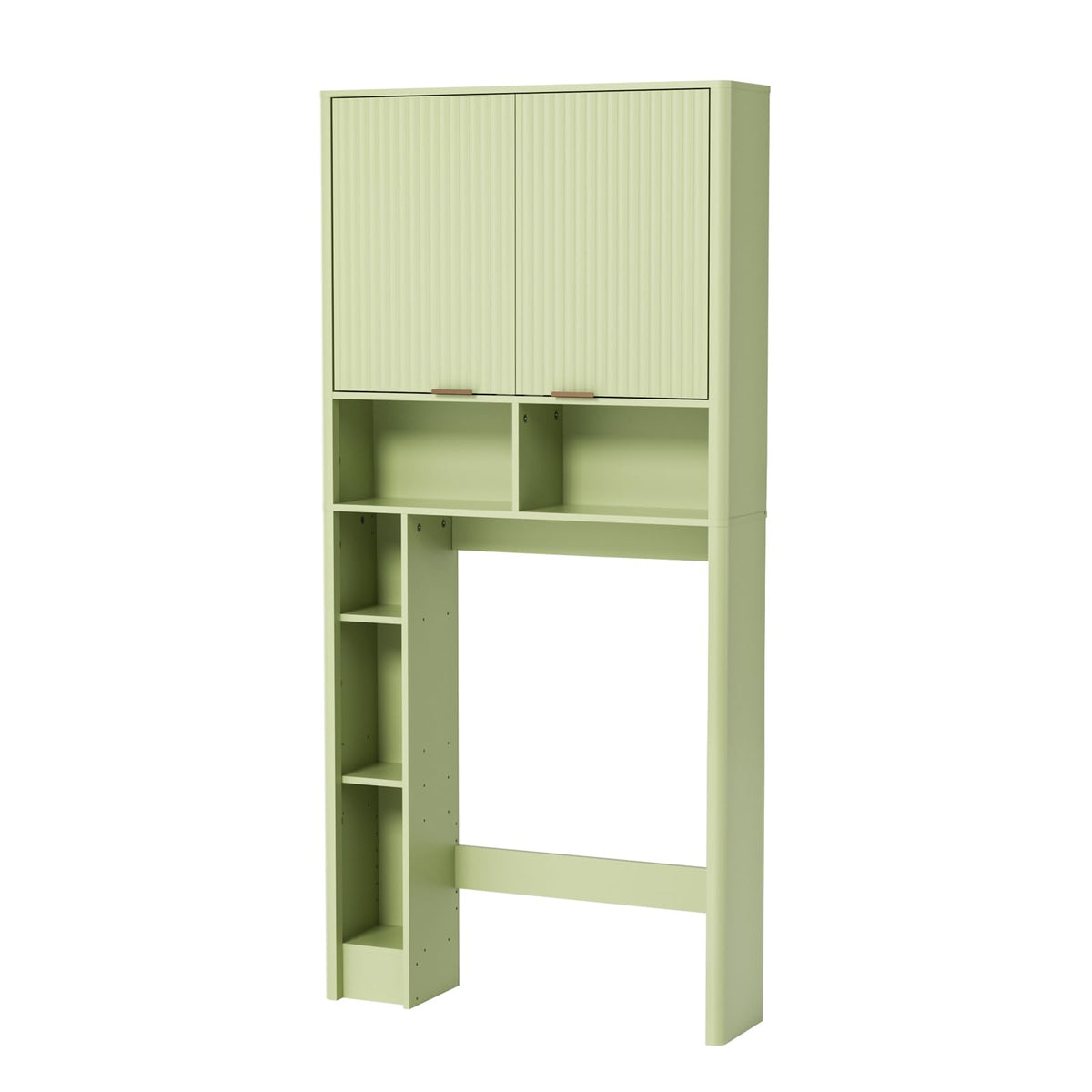 Green Over the Toilet Storage Cabinet with Adjustable Shelf L5402