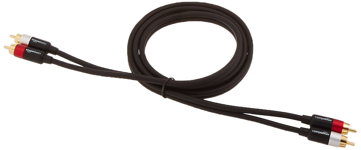 2 RCA Stereo Audio Cable, 4 Feet, Black U76144