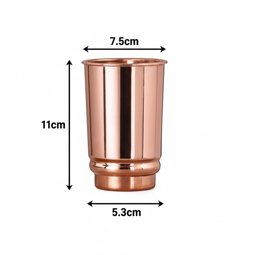 Pure Copper Cups Set of 2, 11.8 oz D3457