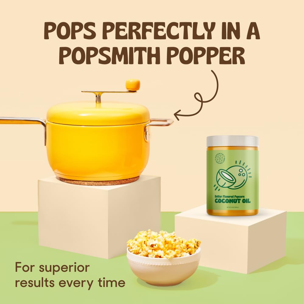 Butter Flavored Coconut Oil Popcorn Popping Oil 30oz O7110