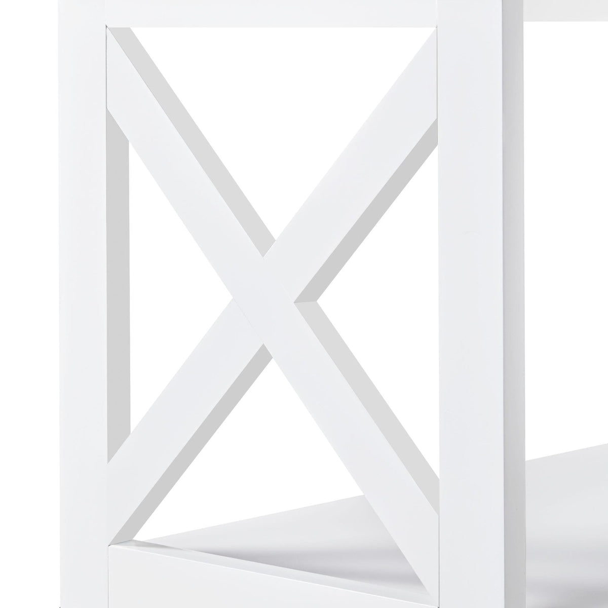 White 3-Tier Console Table G10632