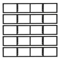 5Pcs Wall Mount Media Storage Rack I3906