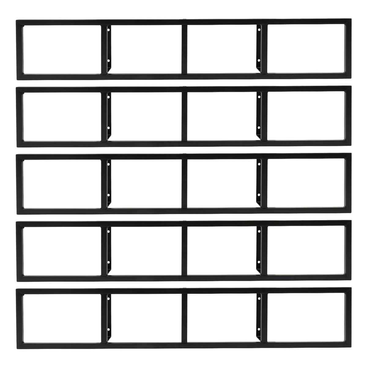 5Pcs Wall Mount Media Storage Rack I3906