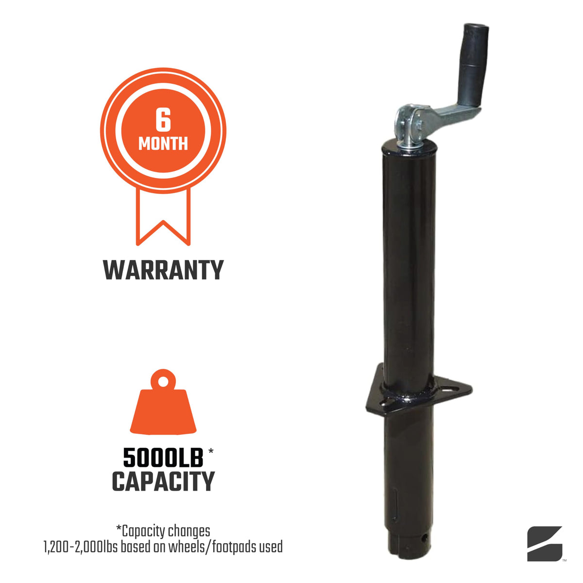 5000 lb Capacity Steel Trailer Jack Q360818
