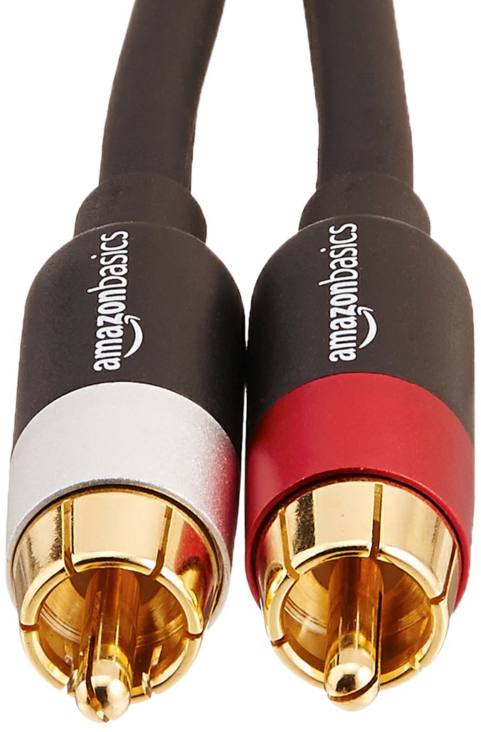 2 RCA Stereo Audio Cable, 4 Feet, Black U76144