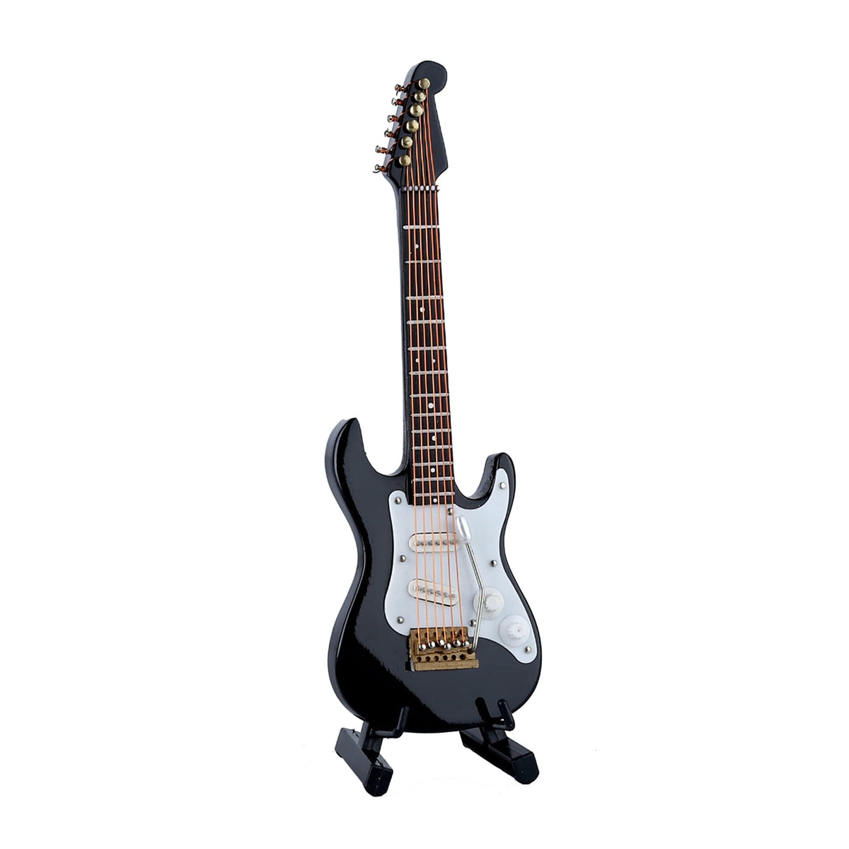 Miniature Electric Guitar Replica with Stand and Case G7136