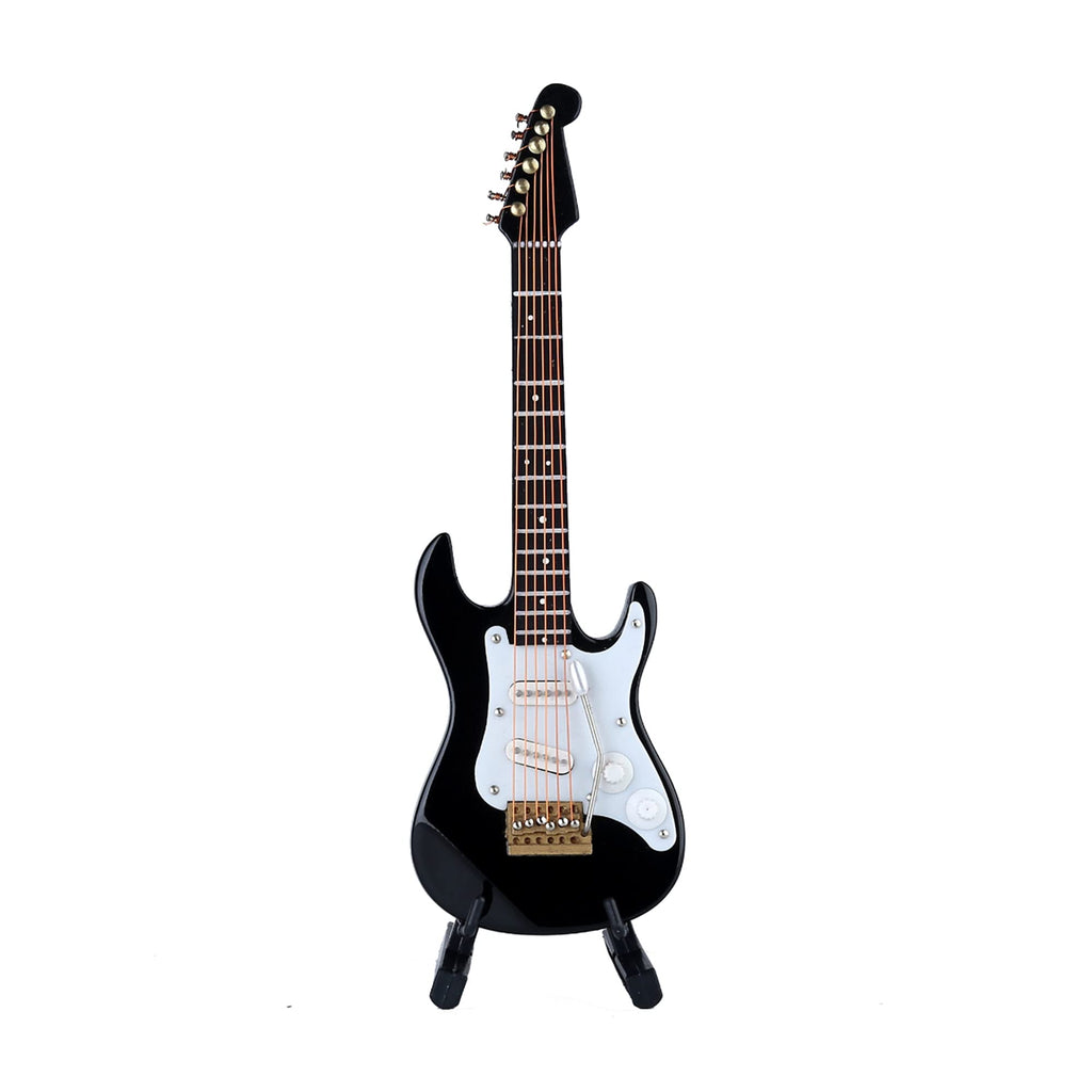 Miniature Electric Guitar Replica with Stand and Case G7136