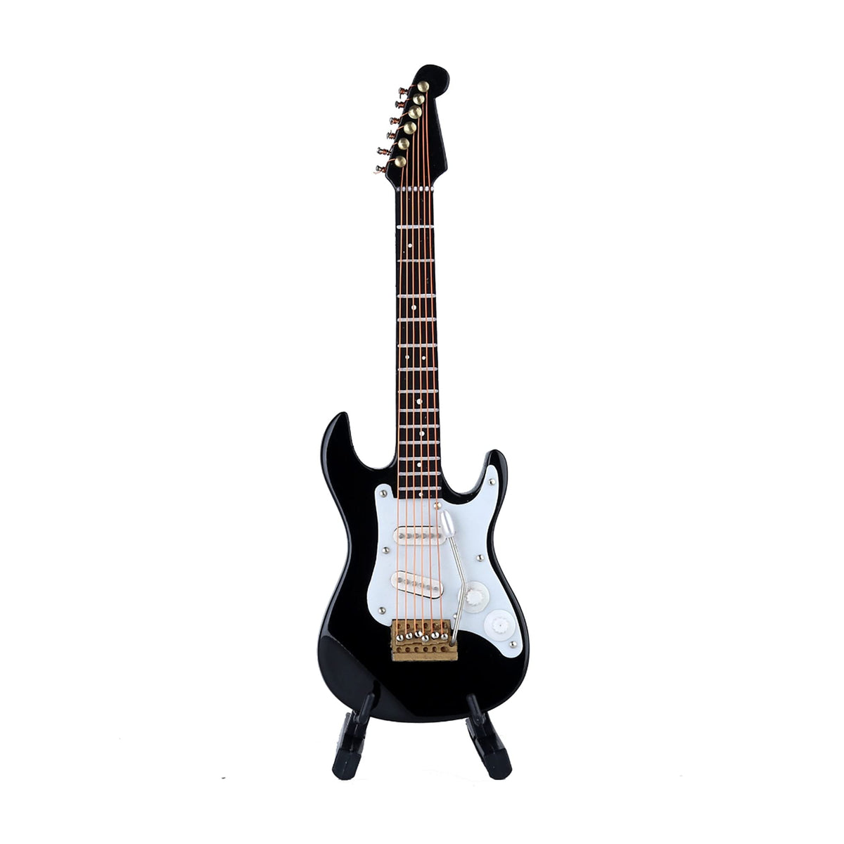 Miniature Electric Guitar Replica with Stand and Case G7136
