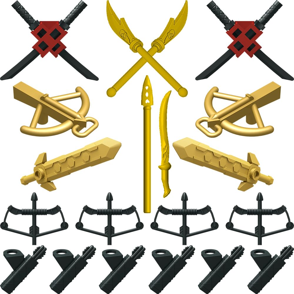 Minifigures Accessories Kit Knight Weapons Set W66872