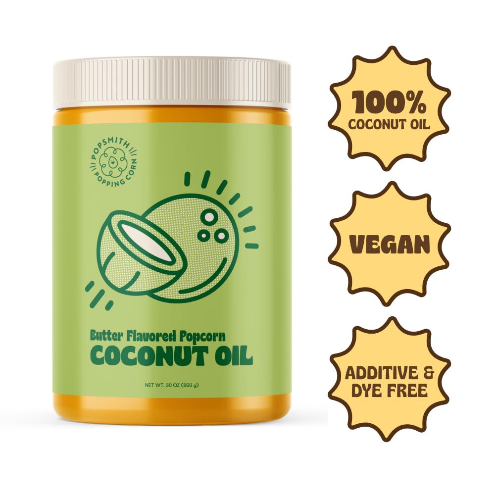 Butter Flavored Coconut Oil Popcorn Popping Oil 30oz O7110