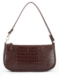 Crocodile Effect Faux Leather Clutch Shoulder Purse Handbag D18454