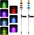 Solar Lighthouse, 2 PCS, 7 Colors Changing Y464