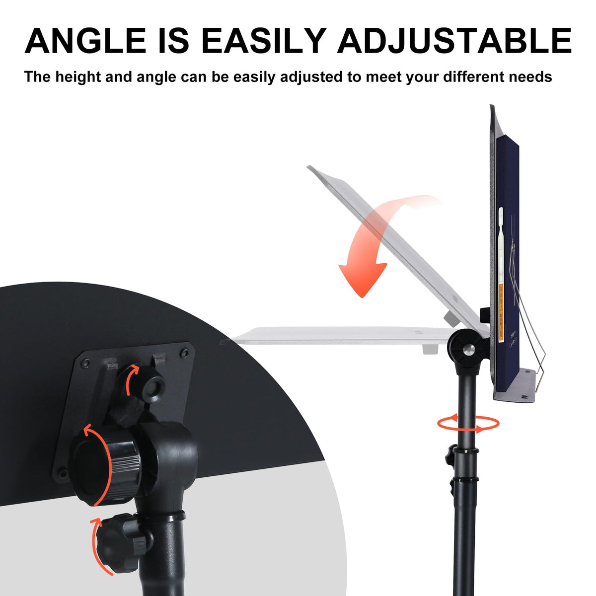 Folding Sheet Music Stand and Desktop Book Stand with Carrying Bag F35197