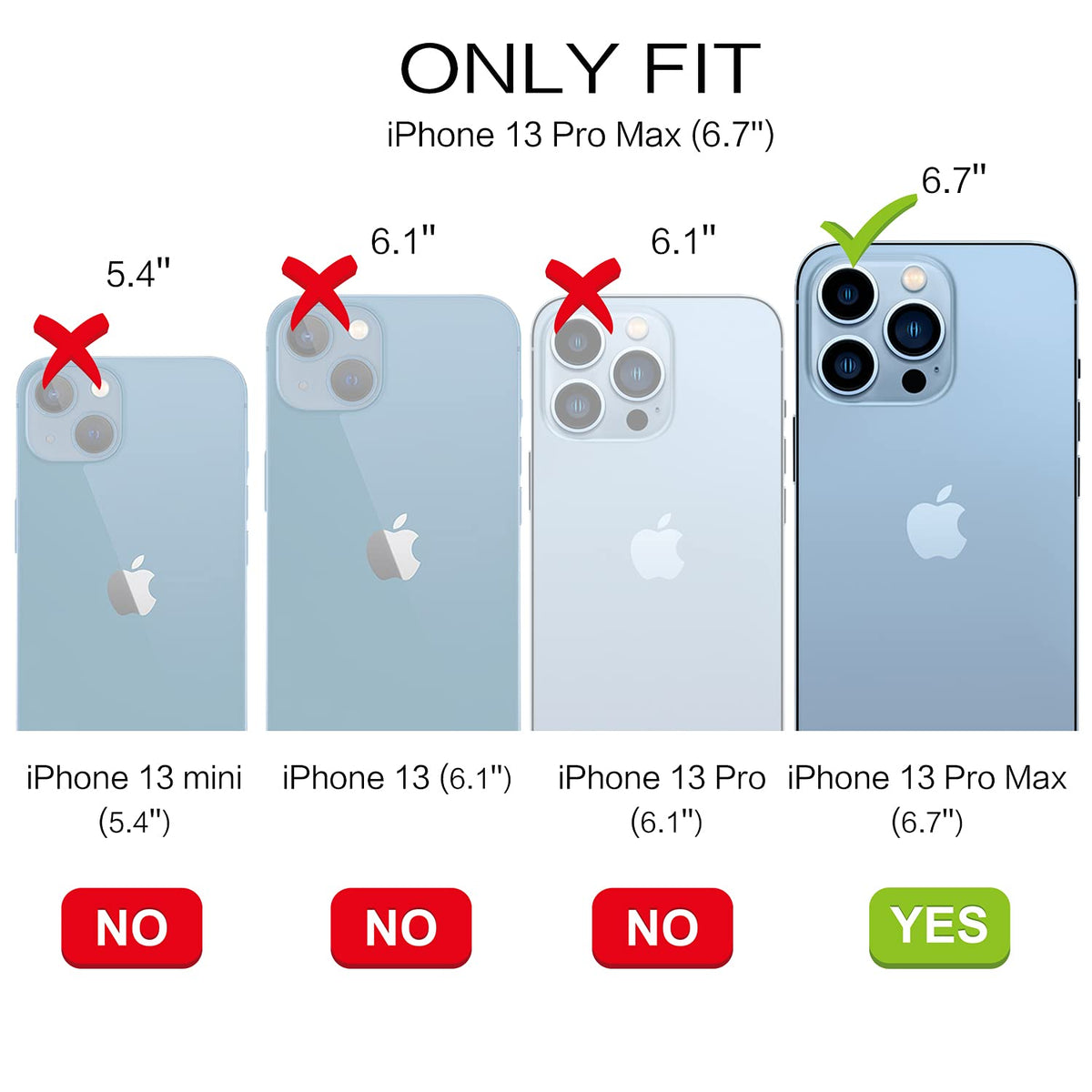 Light Blue Silicone iPhone 13 Pro Max Case F654