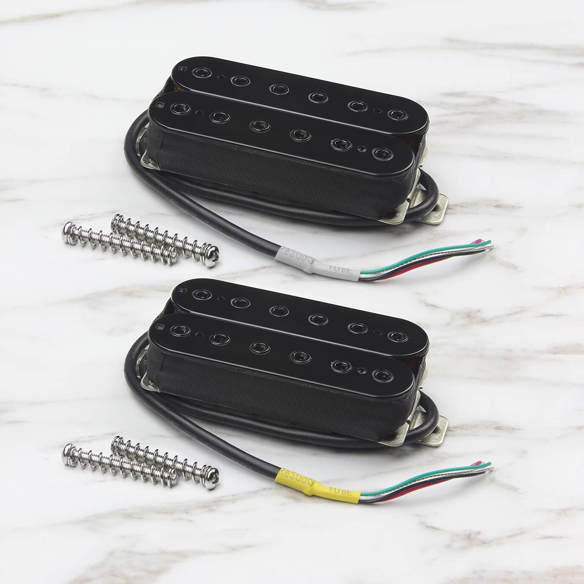 Alnico 5 Electric Guitar Humbucker Pickup Set Black R452