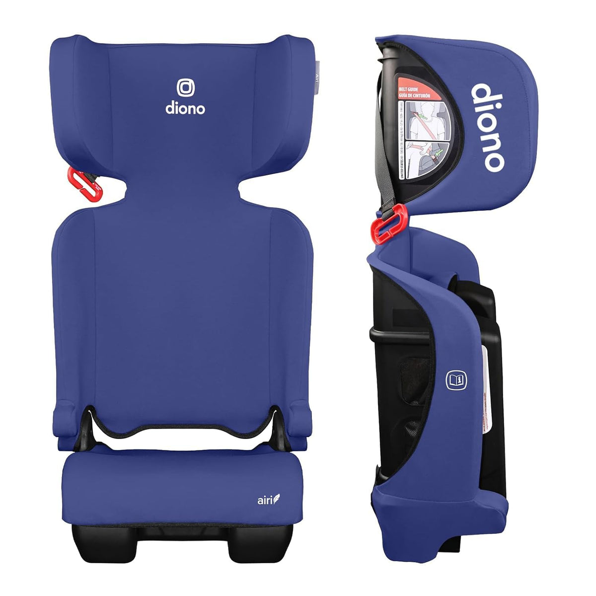 Blue Foldable High Back Booster Seat W3447