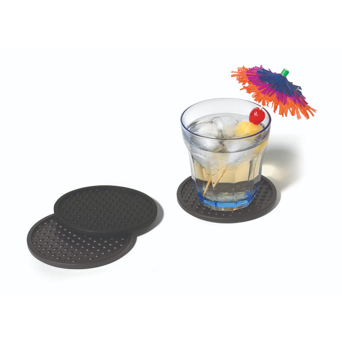 Black Set of 4 Coaster E20937