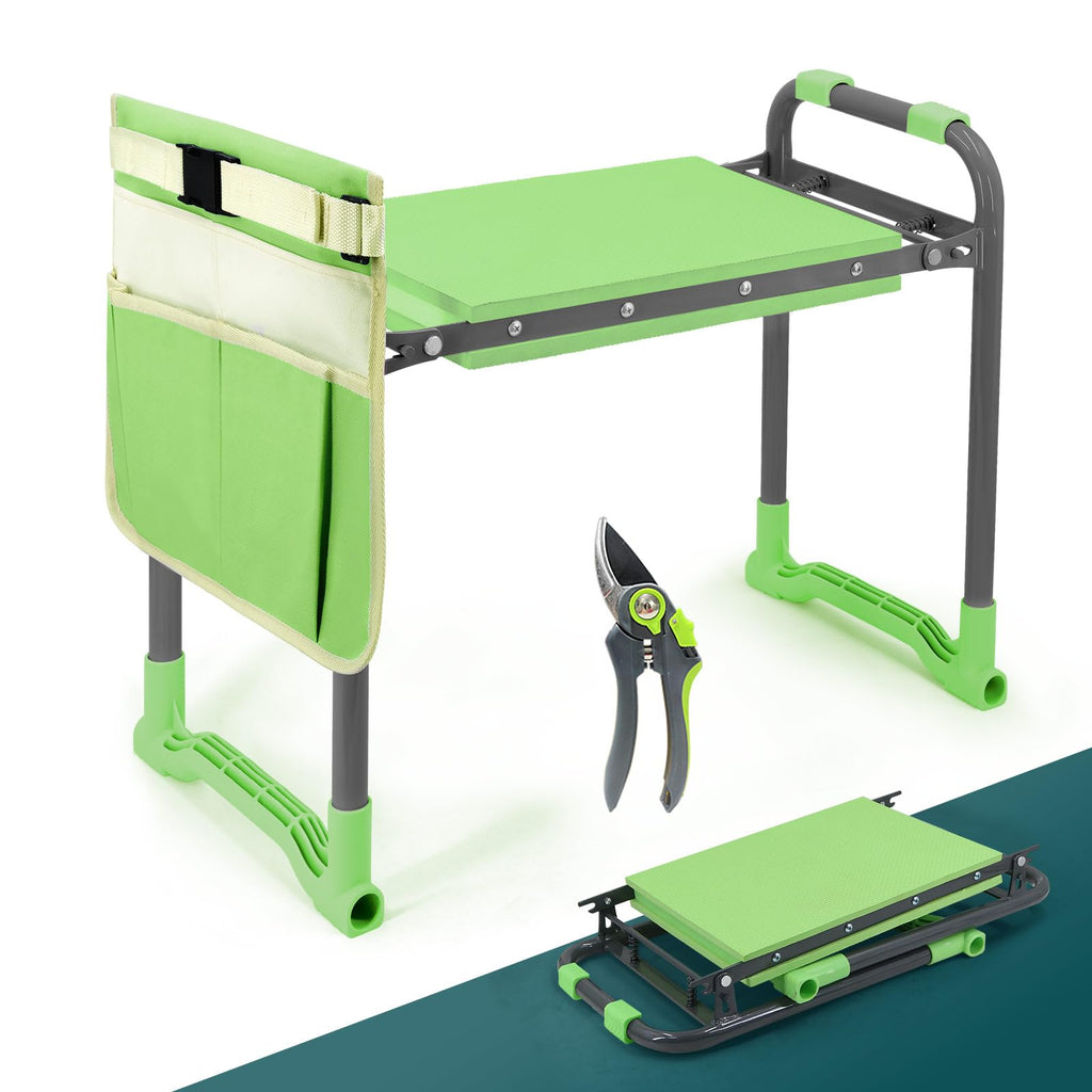 Foldable Garden Kneeler and Seat with Tool Storage Pouch U2575