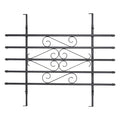 24 x 36 Inch Heavy Duty Iron Window Security Bars, Black 2 Pack T8182