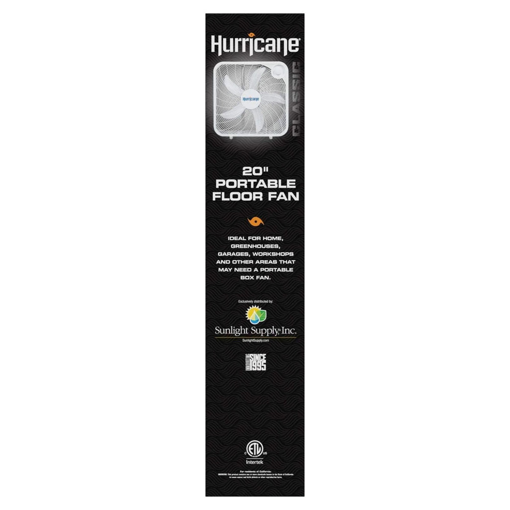 Black 3 Speed 20in Floor Box Fan I809670