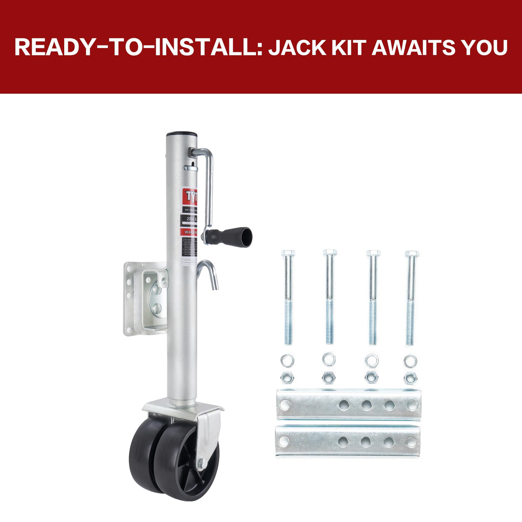 2000 lbs Boat Trailer Jack with Wheel B9466