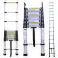 Collapsible Telescoping Ladder 20.5FT Aluminum Lightweight 330LB Capacity V7266