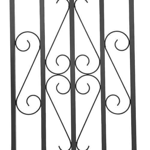 24 x 36 Inch Heavy Duty Iron Window Security Bars, Black 2 Pack T8182