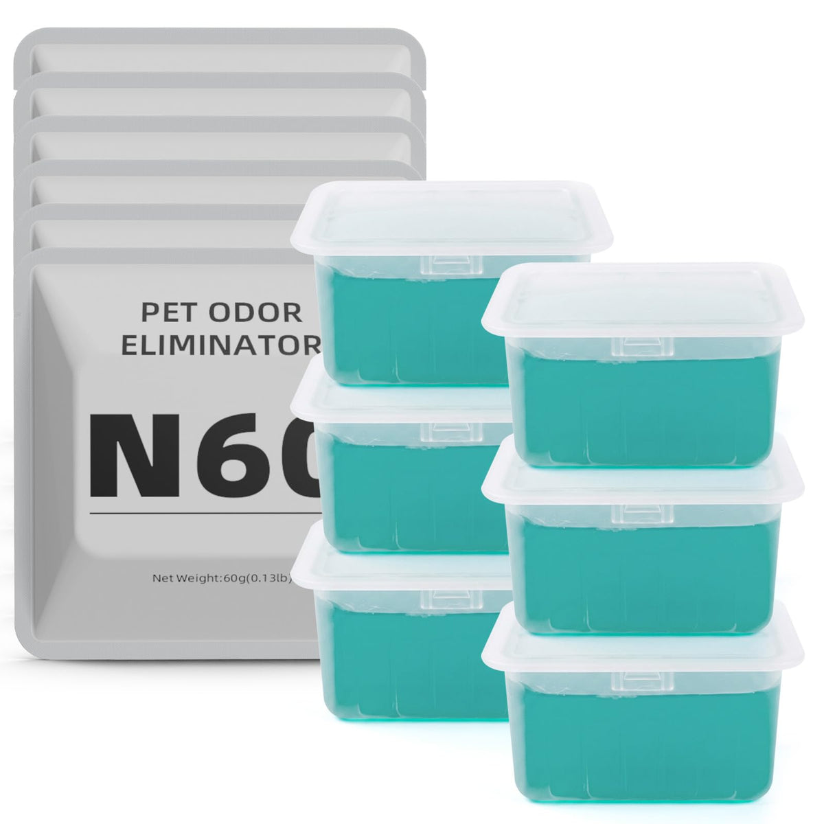 6 pack Cat Litter Box Odor Eliminator A806