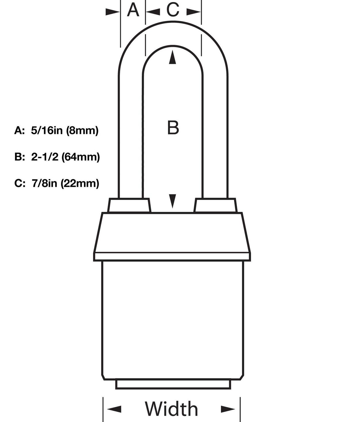 High Security Padlocks with 8 Keys L9571