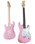 39" Pink & Blue Electric Guitar W494