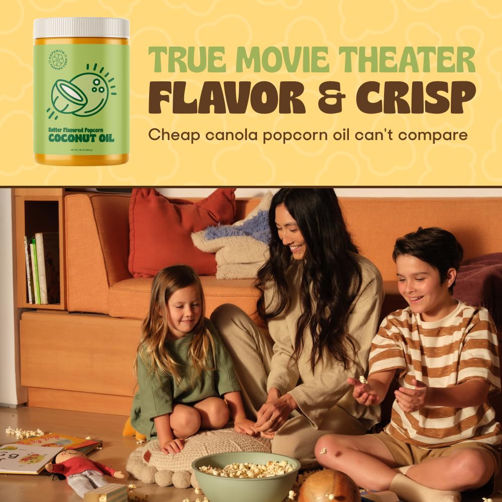 Butter Flavored Coconut Oil Popcorn Popping Oil 30oz O7110
