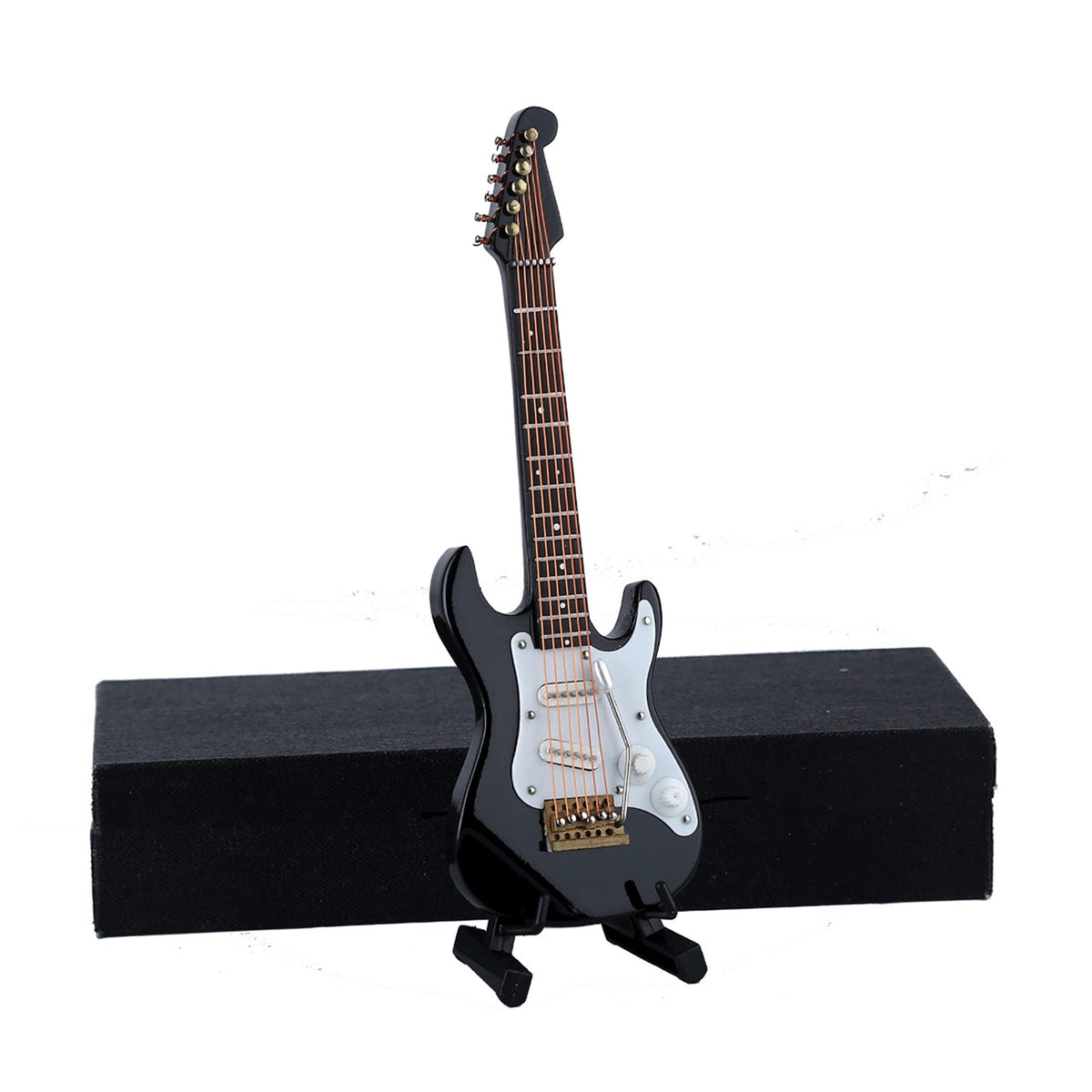 Miniature Electric Guitar Replica with Stand and Case G7136
