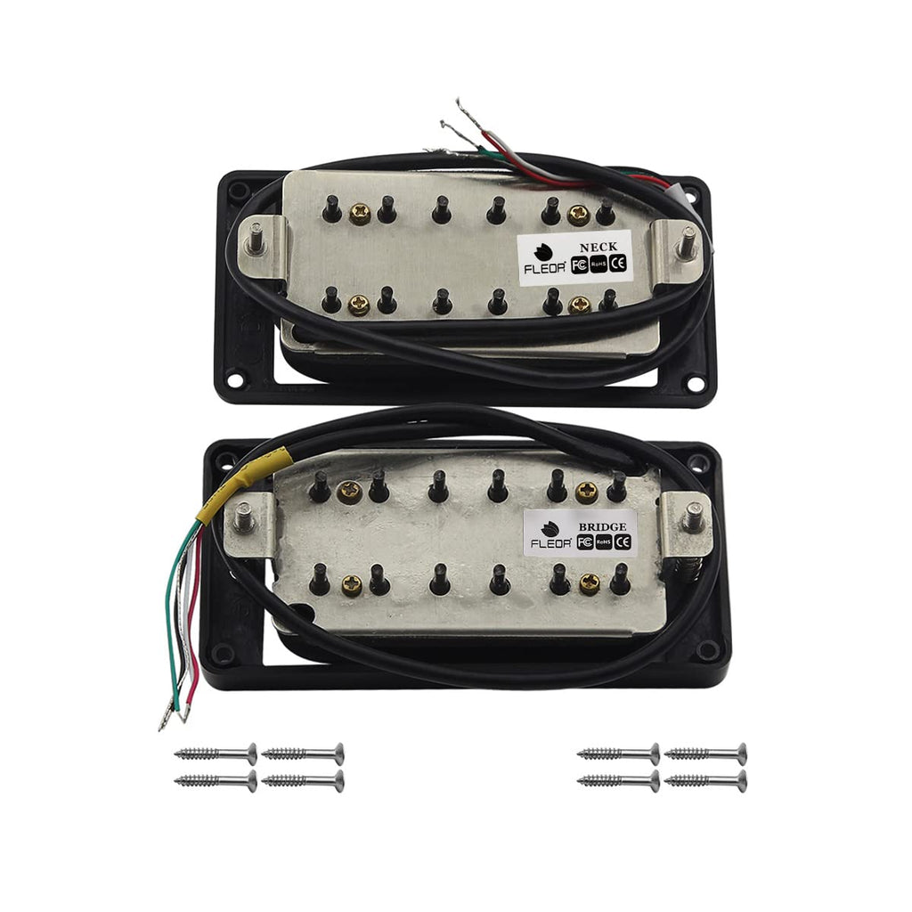 Alnico 5 Electric Guitar Humbucker Pickup Set Black R452