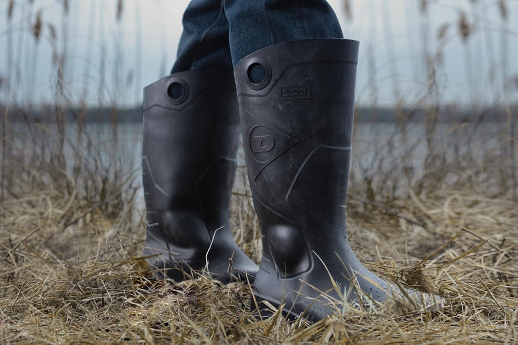 Black Steel Toe Rubber Work Boots X62210