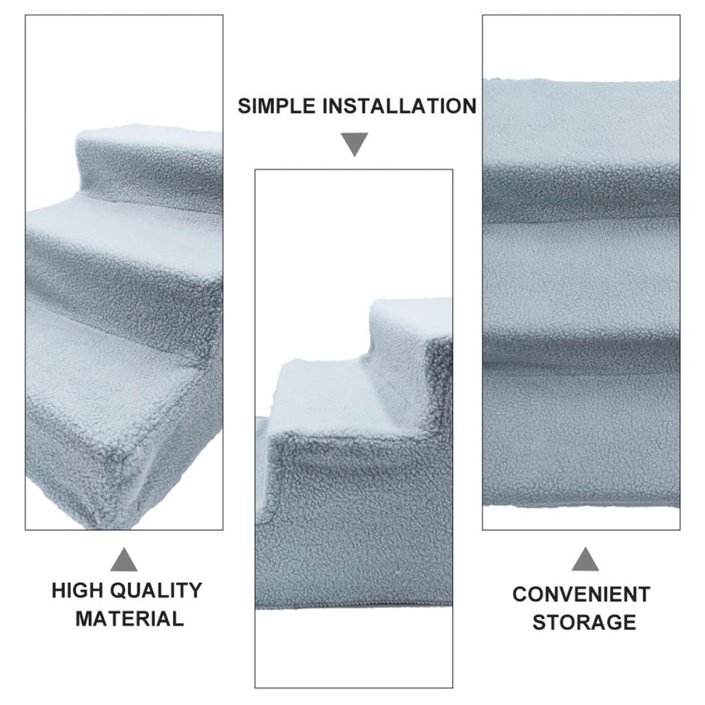 Gray Non-Slip Pet Stairs I7681