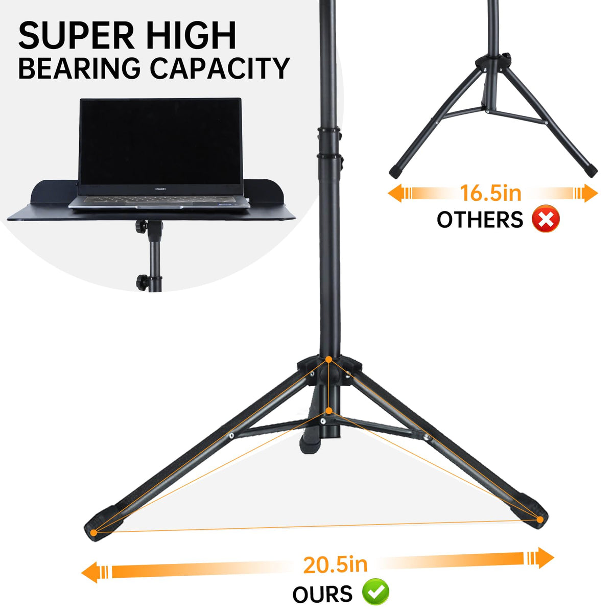 Folding Sheet Music Stand and Desktop Book Stand with Carrying Bag F35197