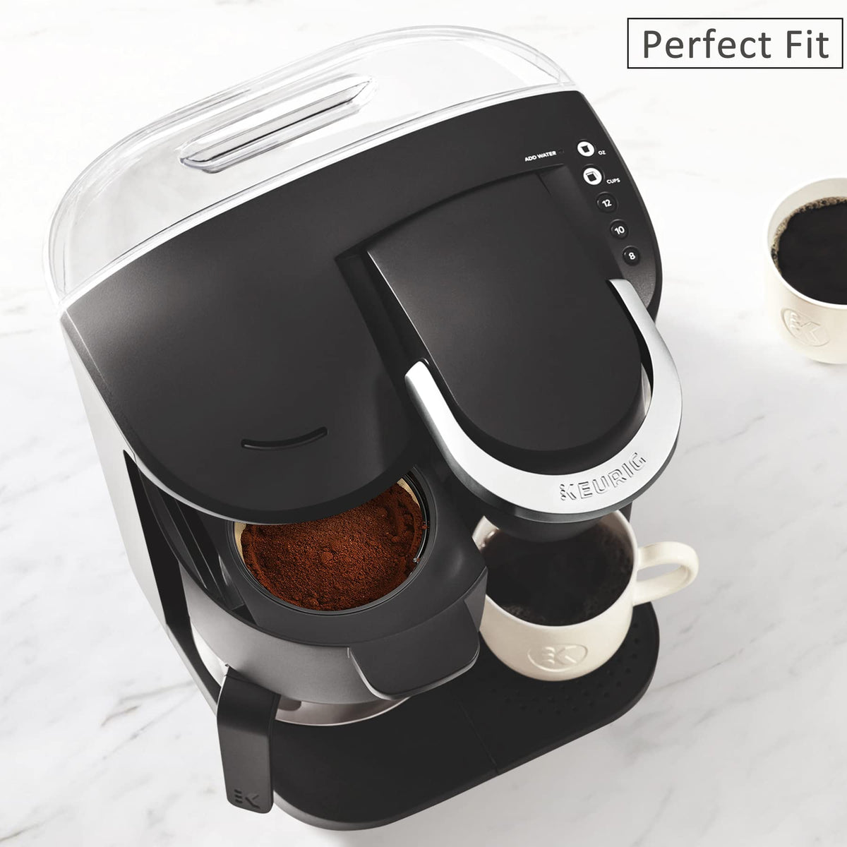 8-12 Cup Reusable Gold Mesh Coffee Filter Q117