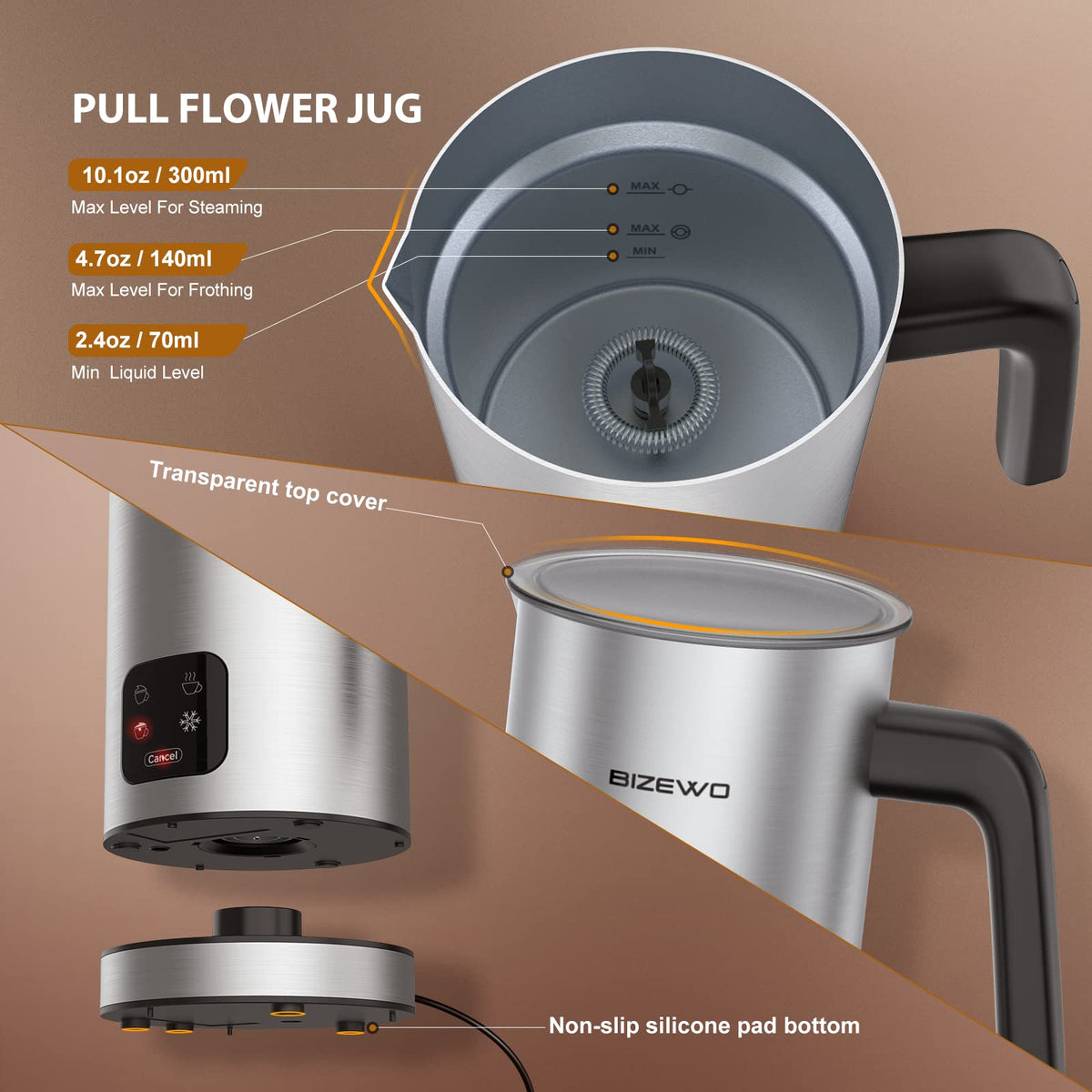 Electric Milk Frother M2174