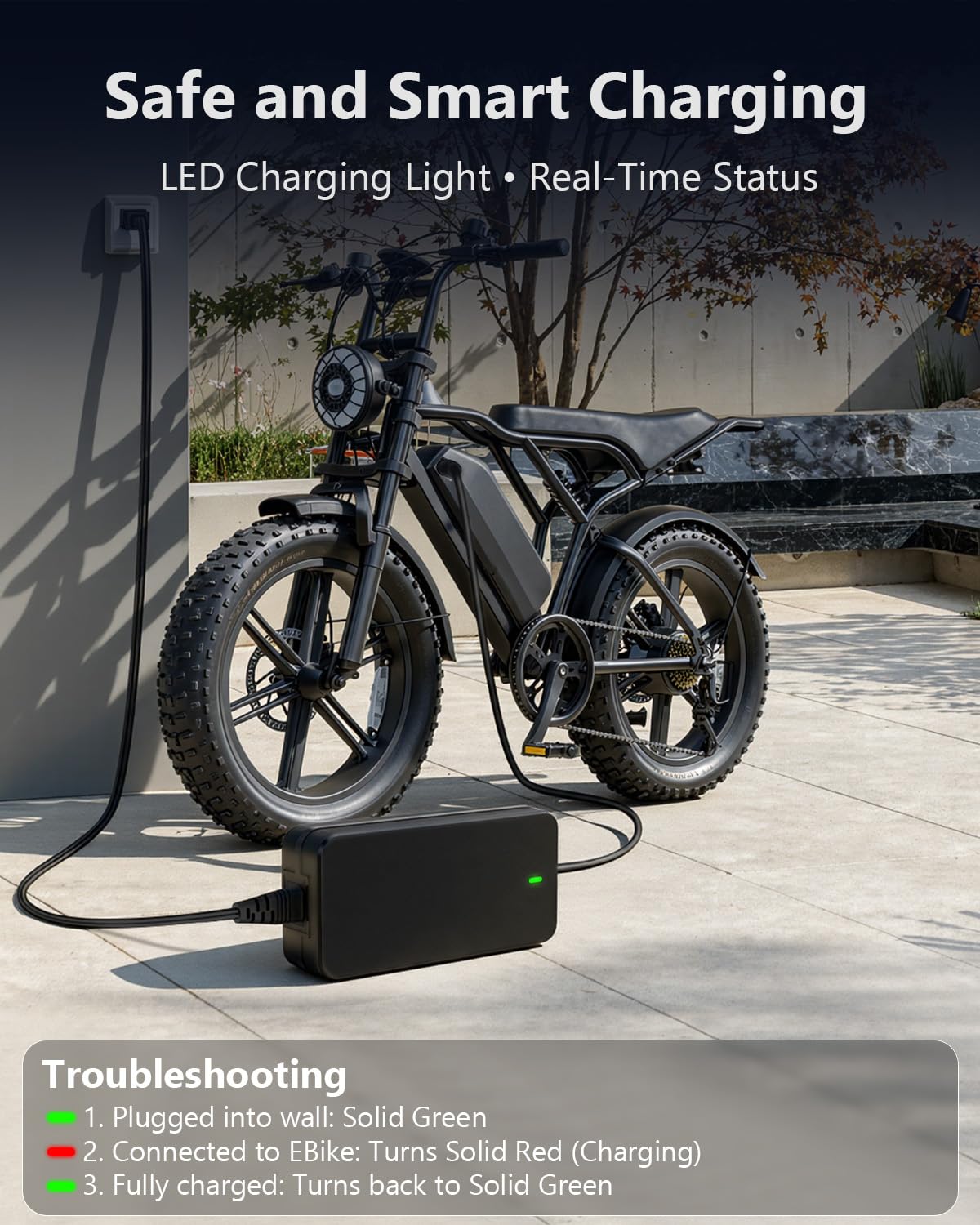 54.6V 3A ebike Charger for 48V Lithium Batteries X917