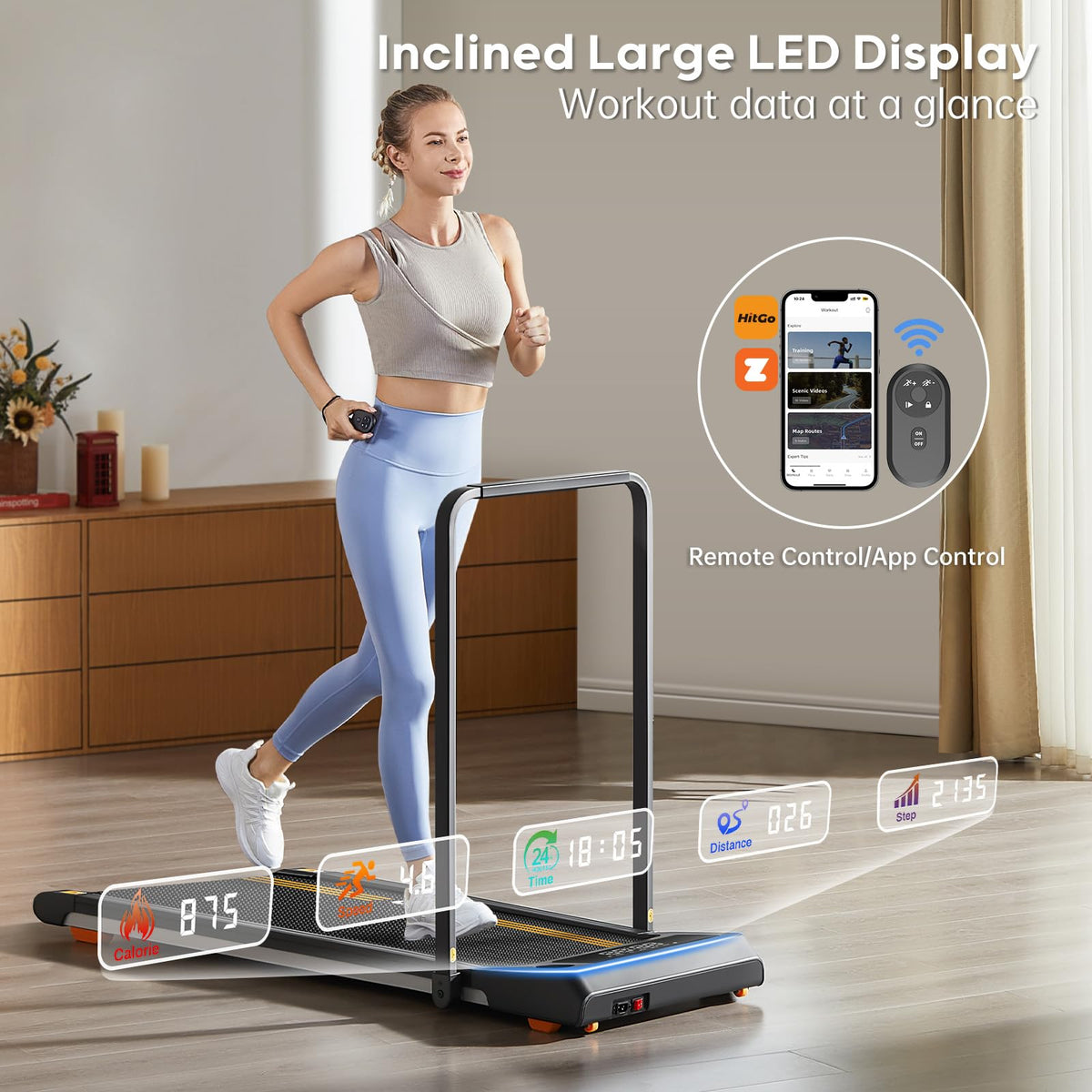 Under Desk Treadmill with LED Display S686773