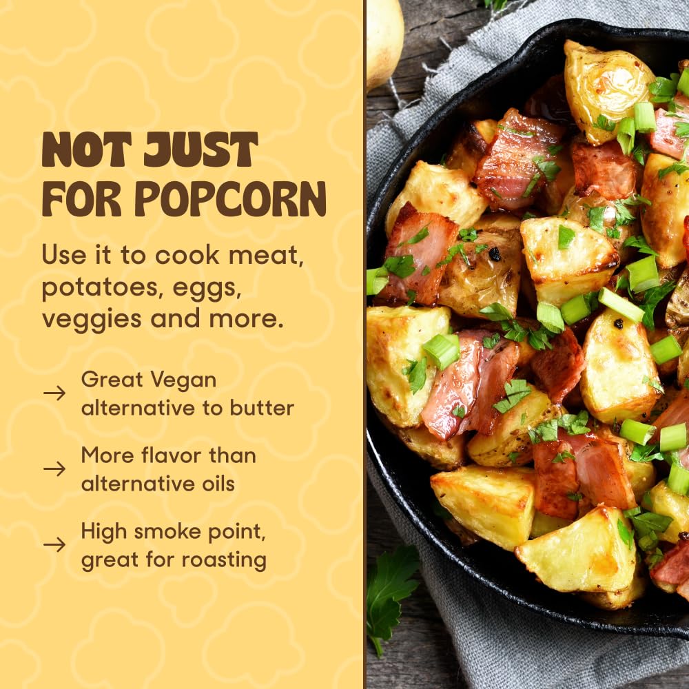 Butter Flavored Coconut Oil Popcorn Popping Oil 30oz O7110