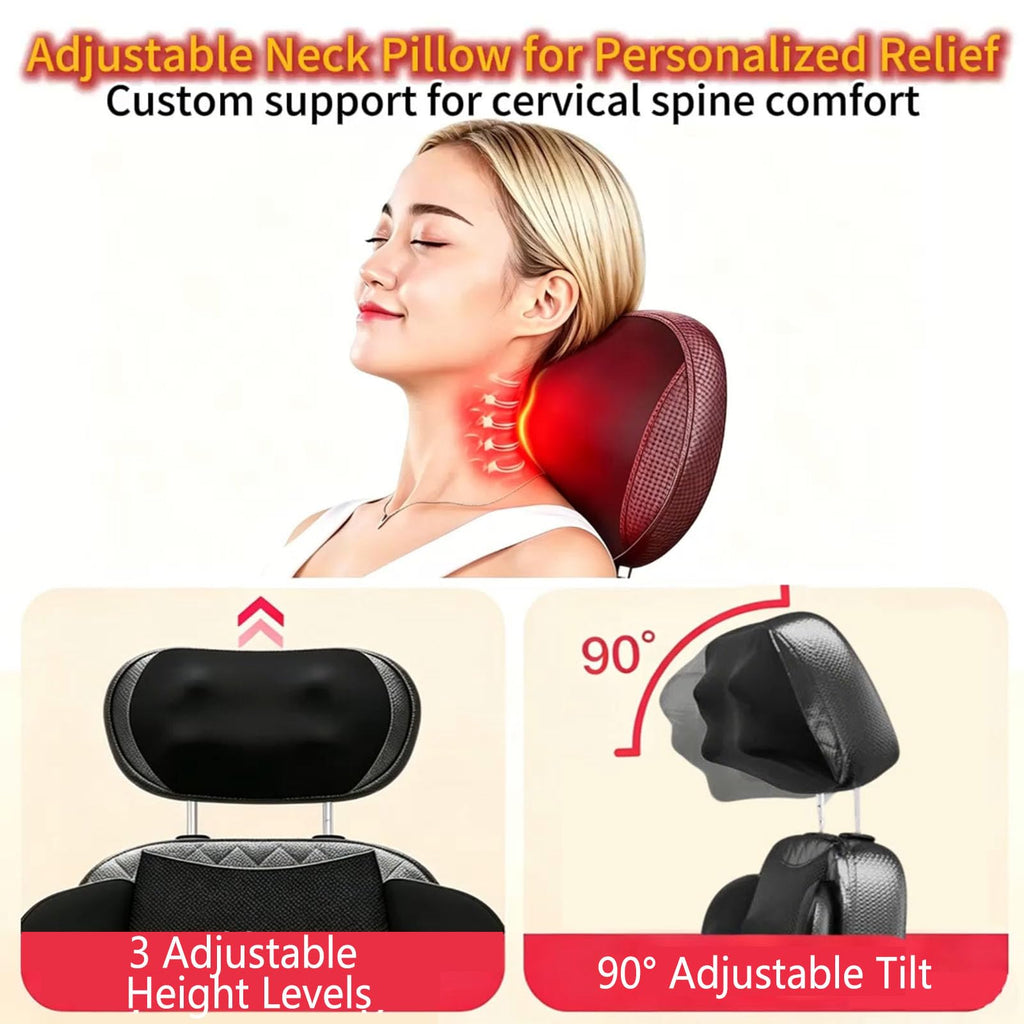16D Electric Shiatsu Full Body Massage Mat with Foot Massager R58057