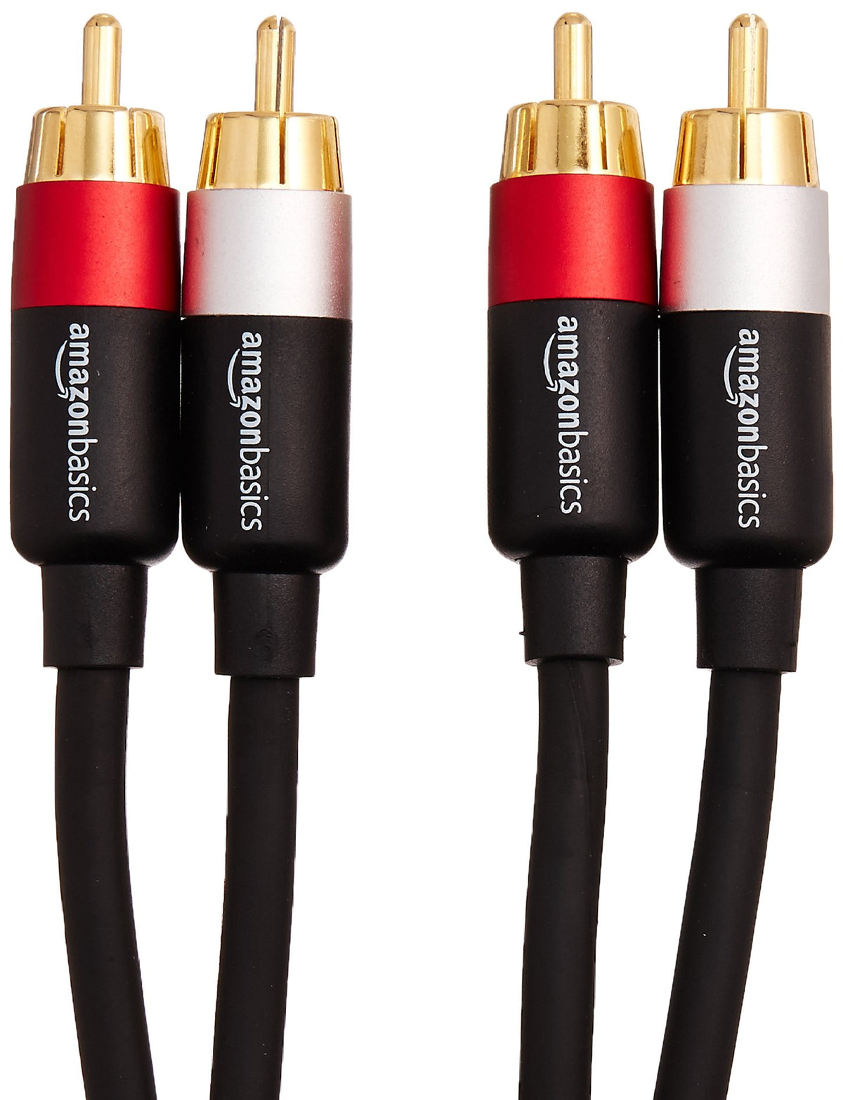 2 RCA Stereo Audio Cable, 4 Feet, Black U76144
