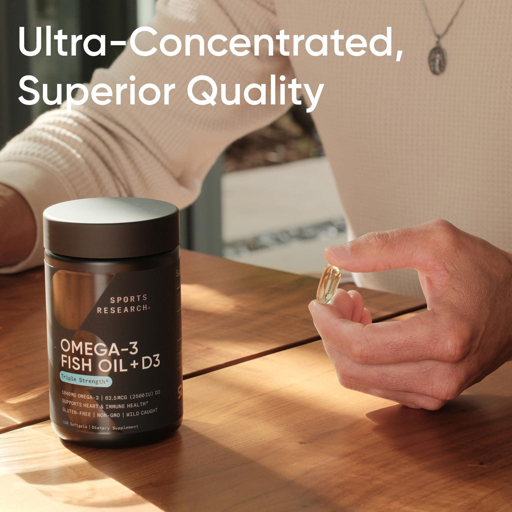 Omega-3 Fish Oil 1250mg + D3 2500iu, 120 Count W7768