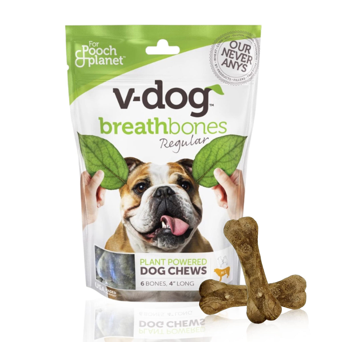 Vegan Dental Dog Bones 8 Ounces A8338