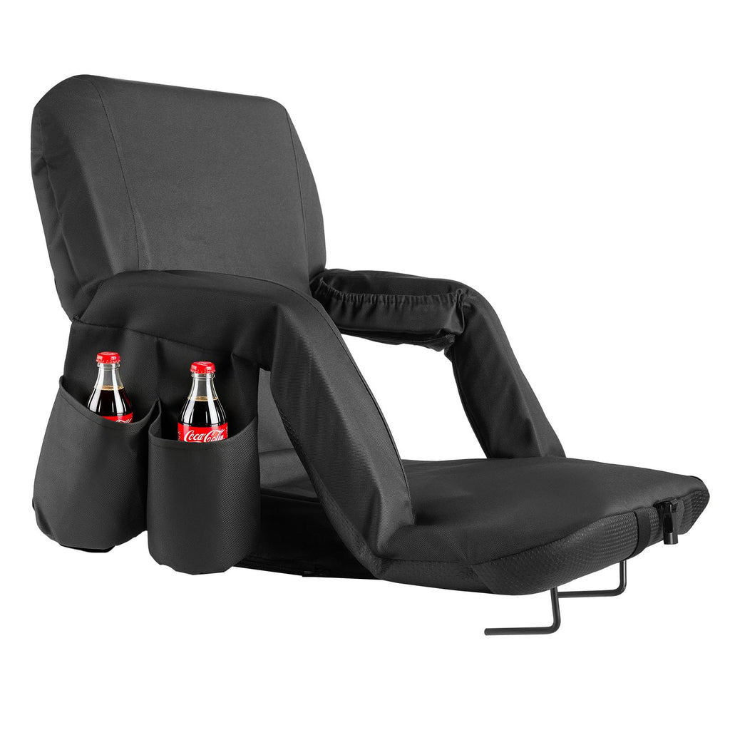 6 Adjustable Angle Padded Stadium Seat with Armrest B373668